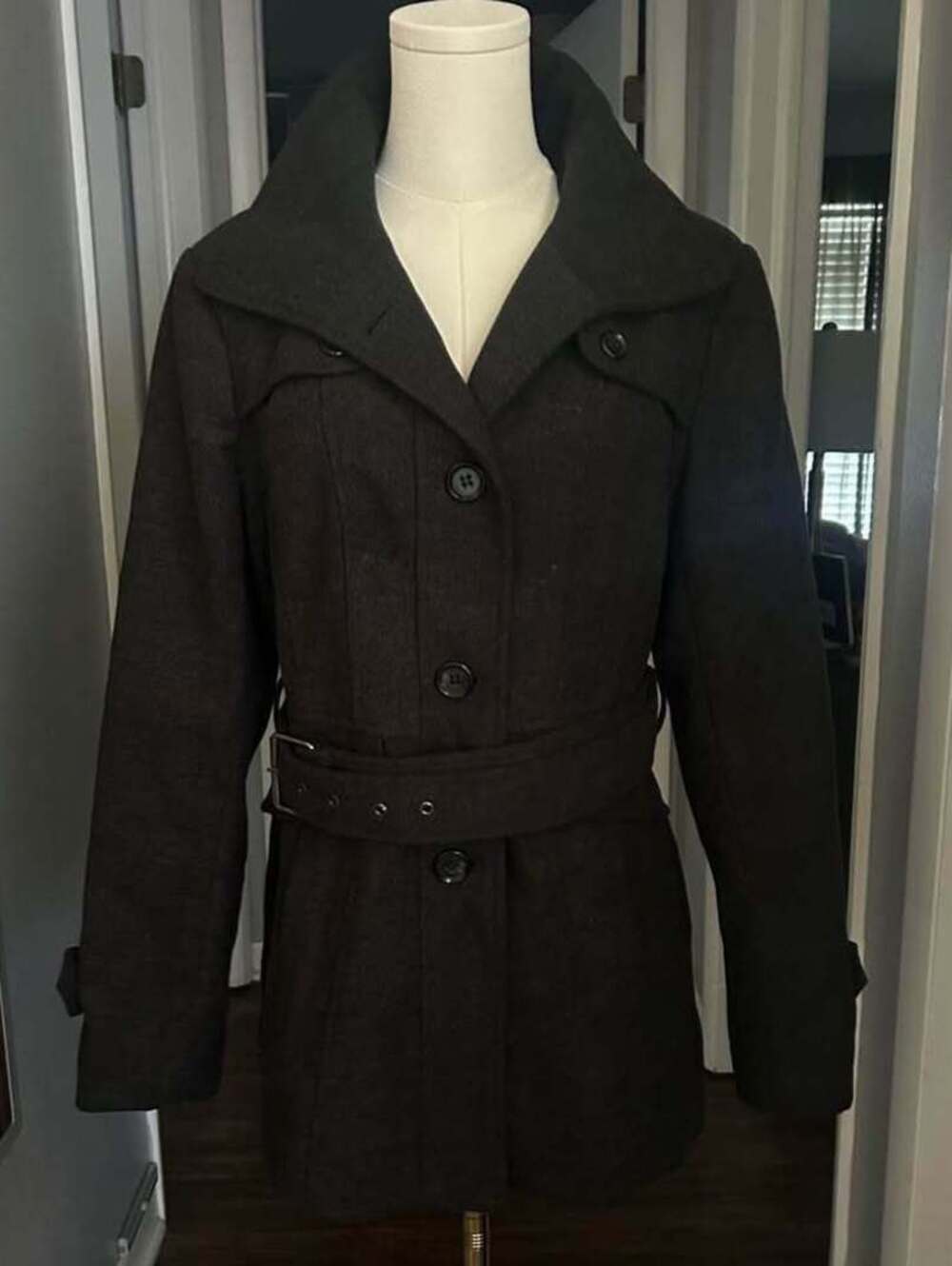 Nicole Miller New York Belted Trench Coat size Medium